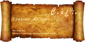 Czeiner Áron névjegykártya
